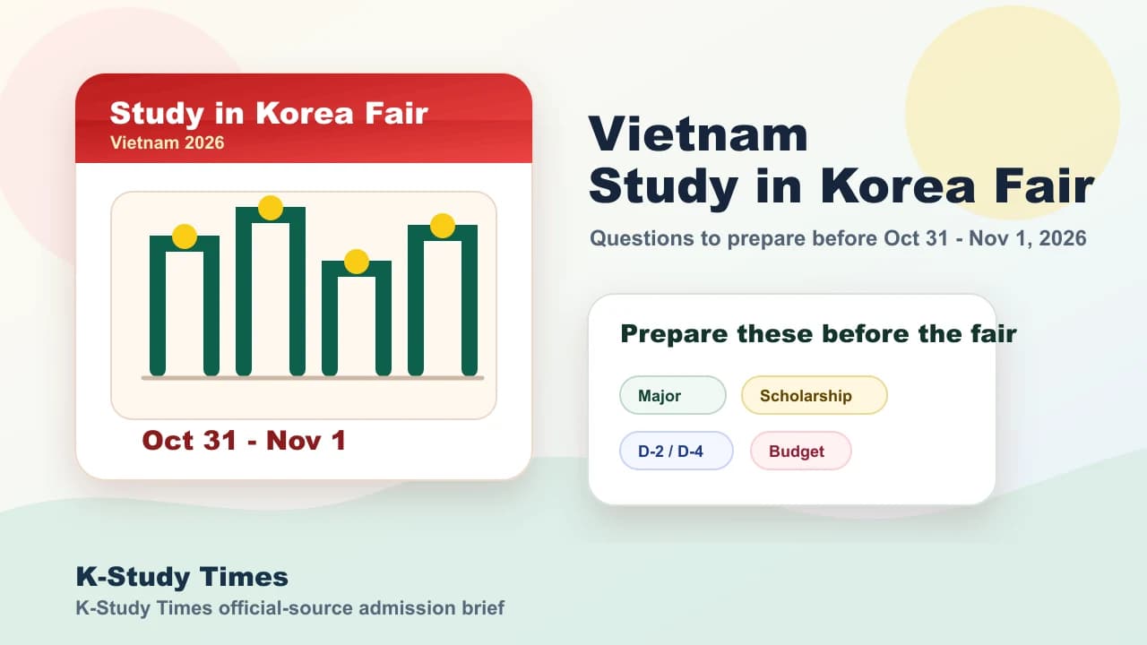 Study in Korea Education Fair in Vietnam 2026: university, scholarship and visa points