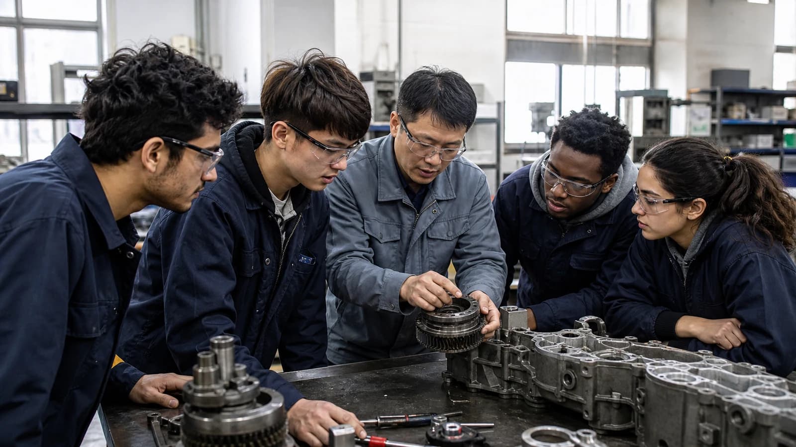 Dados do Ministério da Justiça mostram 2.854 estudantes internacionais em cinco faculdades técnicas de Busan; projetos-piloto avançam em mecânica, automóveis e cuidados