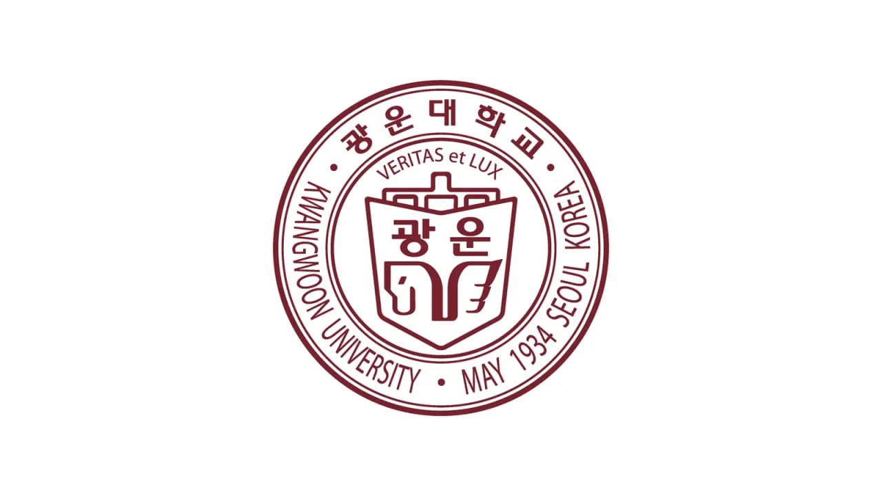 광운대학교가 공식 배포한 교표를 중립적인 흰 배경에 배치한 이미지